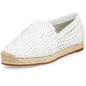 Michael Kors Collection Toni
Woven Leather Espadrille Flat White Size 38.5 beach
